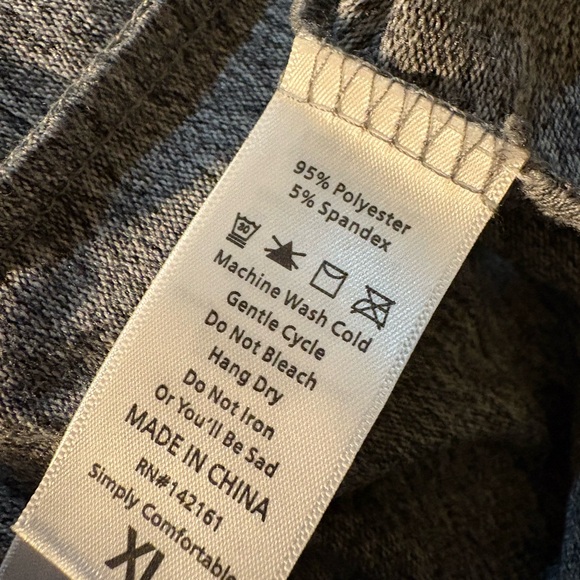 Lularoe Amber solid Gray Hoodie xl. New with tag - Picture 2 of 2